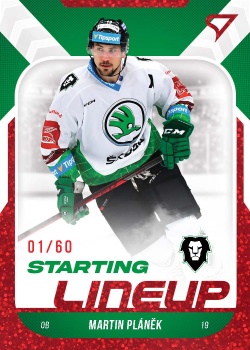Martin Planek Mlada Boleslav Tipsport ELH 2022/23 SportZoo 2. serie Starting LINEUP 2nd PERIOD /60 #SL-20